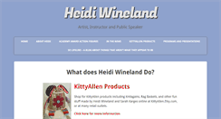 Desktop Screenshot of heidiwineland.com