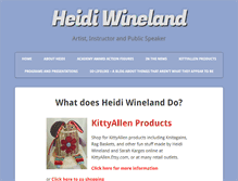 Tablet Screenshot of heidiwineland.com